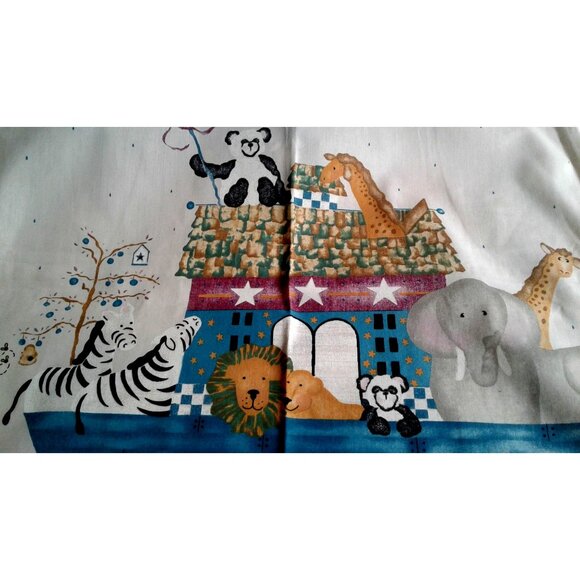 Material Fabric Cotton Animal Crackers Panel Bear Zebra Elephant Lion Boat Giraf - Picture 7 of 11